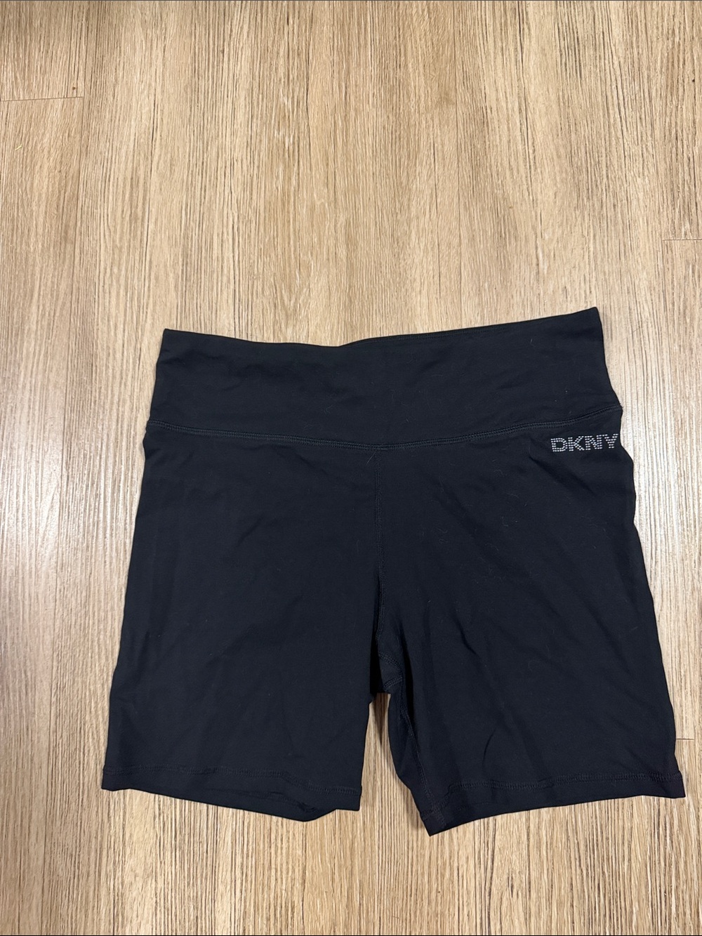 DKNY Black Women's High-Rise Bike Shorts